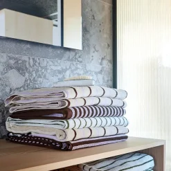 OYOY Living Lot de 2 gants de toilette marron en coton organique h30x30cm