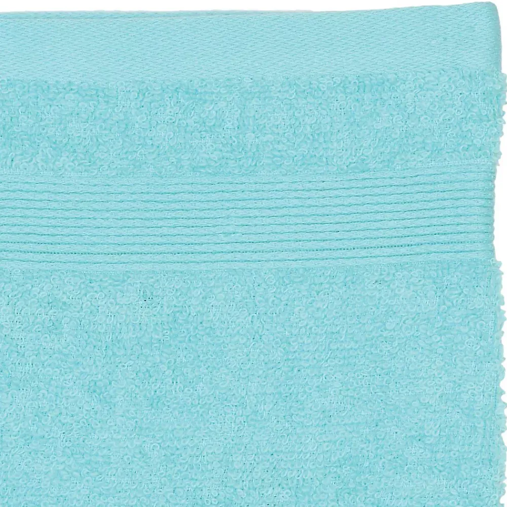Gant De Toilette|Atmosphera Créateur D'Intérieur Lot de 2 gants de toilette - coton 450 gr/m² - bleu aqua 15x21 cm - Atmosphera