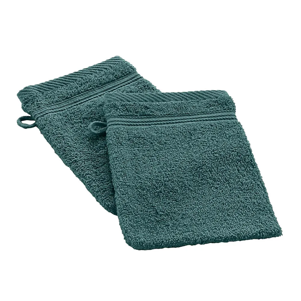 Serviette De Toilette|Eden Lot de 2 gants de toilette 15 x 21 cm Tendresse orage
