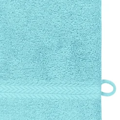 Sensei Maison Lot de 3 gants de toilette 550 g/m² Bleu Turquoise 16x22 cm LUXURY