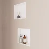 Niche De Salle De Bains|Italbox Lot de 2 Niches de Douche Blanc Satiné - 30x30 cm - Rangement Mural Salle de Bain - NOOK