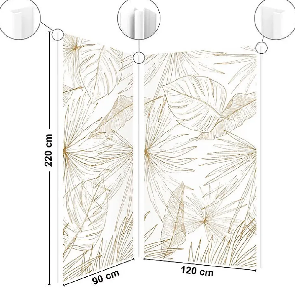 99Deco Lot de 2 panneaux de douche en aluminium (90x220 & 120x220 cm) + profilés blanc - Lamnar Kola