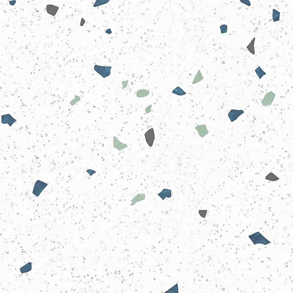 99Deco Lot de 2 panneaux de douche en aluminium (90x220 & 120x220 cm) + profilés blanc - Terrazzo Mineral - Multicolore