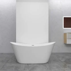 AICA Sanitaire Lot de 2 panneaux muraux de douche Blanc en aluminium avec 1 profilés, L40xL80xH210 cm ,protection murale, antimoisissure