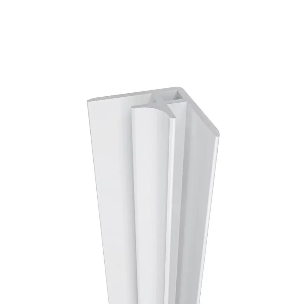 Panneau Mural De Salle De Bains|AICA Sanitaire Lot de 2 panneaux muraux de douche Ivoire mural aluminium avec 3 profiles - L.100 x L.120 x H.210 cm - Étanche,facile à nettoyer