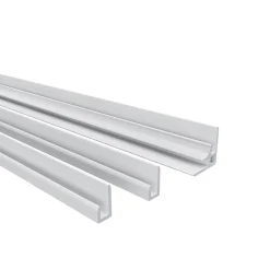 Panneau Mural De Salle De Bains|AICA Sanitaire Lot de 2 panneaux muraux de douche effet blanc marbre mural aluminium avec 3 profiles - L.80 x L.120 x H.210 cm-facile à nettoyer