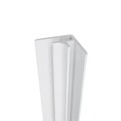 Panneau Mural De Salle De Bains|AICA Sanitaire Lot de 2 panneaux muraux de douche effet blanc marbre mural aluminium avec 3 profiles - L.80 x L.120 x H.210 cm-facile à nettoyer