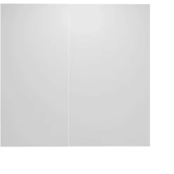 Panneau Mural De Salle De Bains|AICA Sanitaire Lot de 2 panneaux muraux de douche blanc mural aluminium avec 1 profile - L.100 x L.120 x H.210 cm - durable et facile à nettoyer