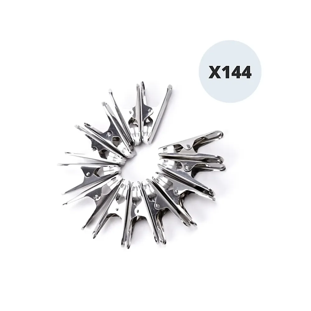 MSV Lot de 144 pinces à linge en inox