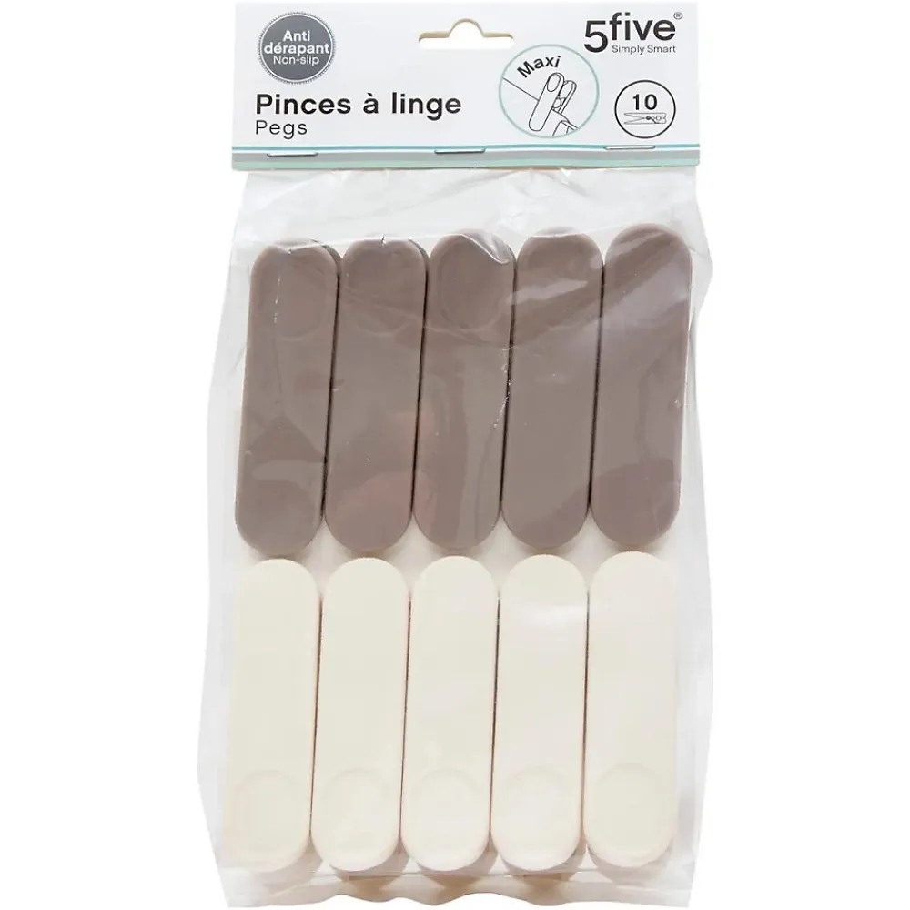 Etendoir À Linge|5Five Lot de 10 pinces à linge - Multicolore-