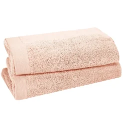 Serviette De Toilette|Sensei Maison Lot de 2 serviettes de toilette 500 g/m² Poudre 50x90 cm STUDIO