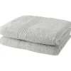 Todays Tools Lot de 2 serviettes de toilette TODAY 50x90 cm 100% Coton - Craie