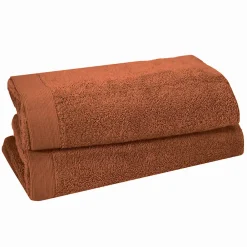 Sensei Maison Lot de 2 serviettes de toilette 500 g/m² Auburn 50x90 cm STUDIO