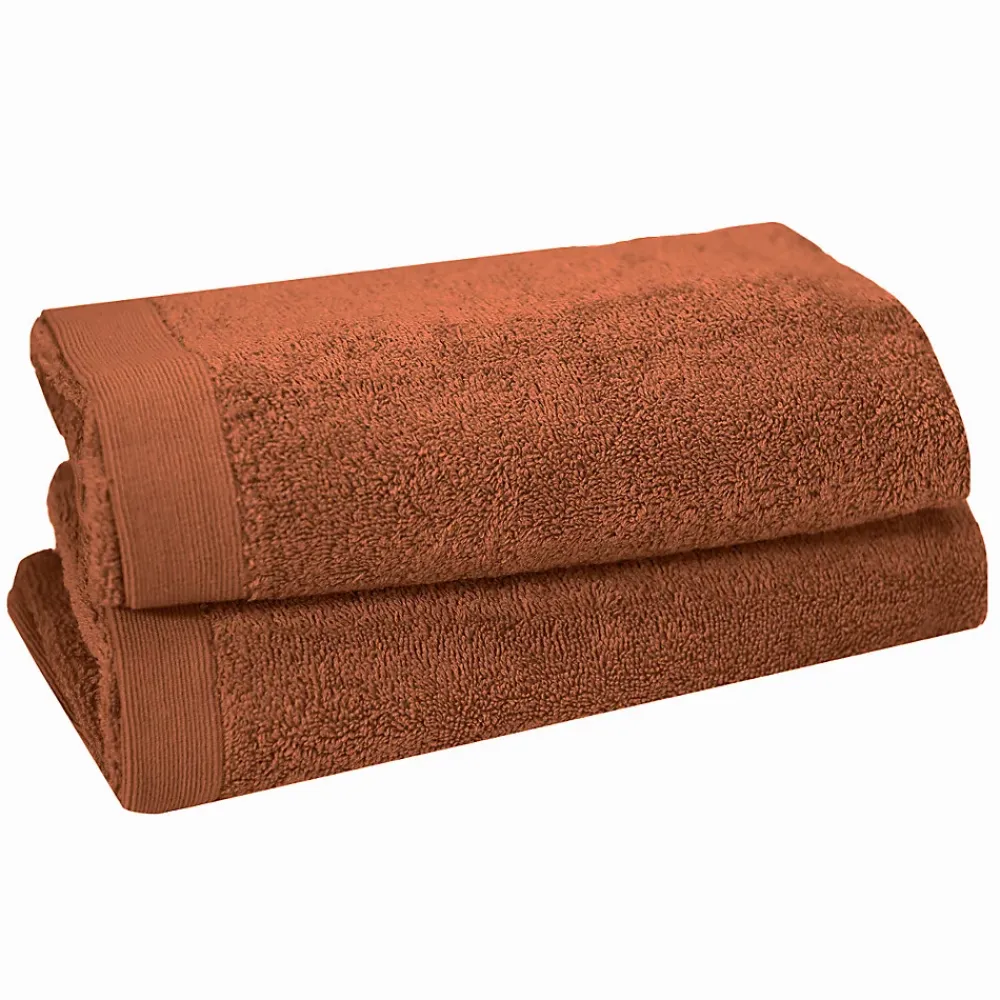 Sensei Maison Lot de 2 serviettes de toilette 500 g/m² Auburn 50x90 cm STUDIO