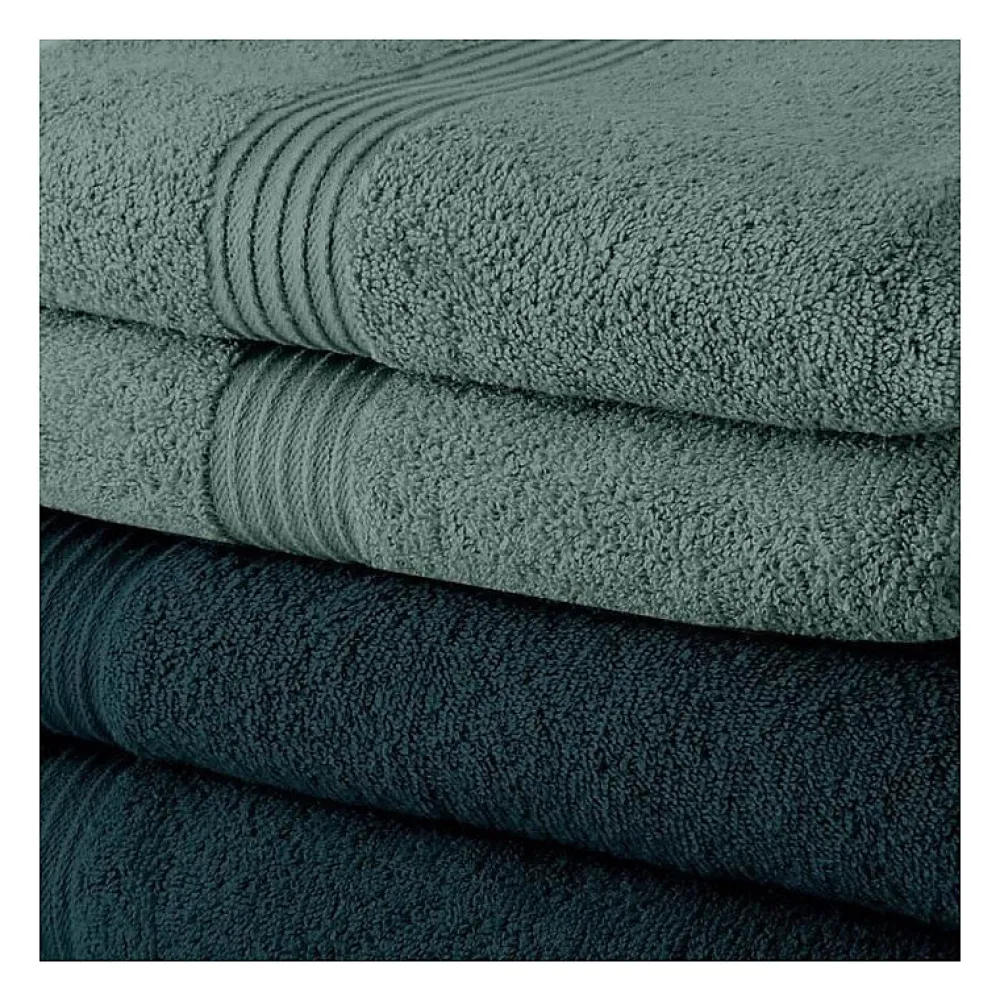 Serviette De Toilette|Todays Tools Lot de 10 serviettes de Toilette TODAY 50x90 cm 100% Coton - 5 paon + 5 celadon