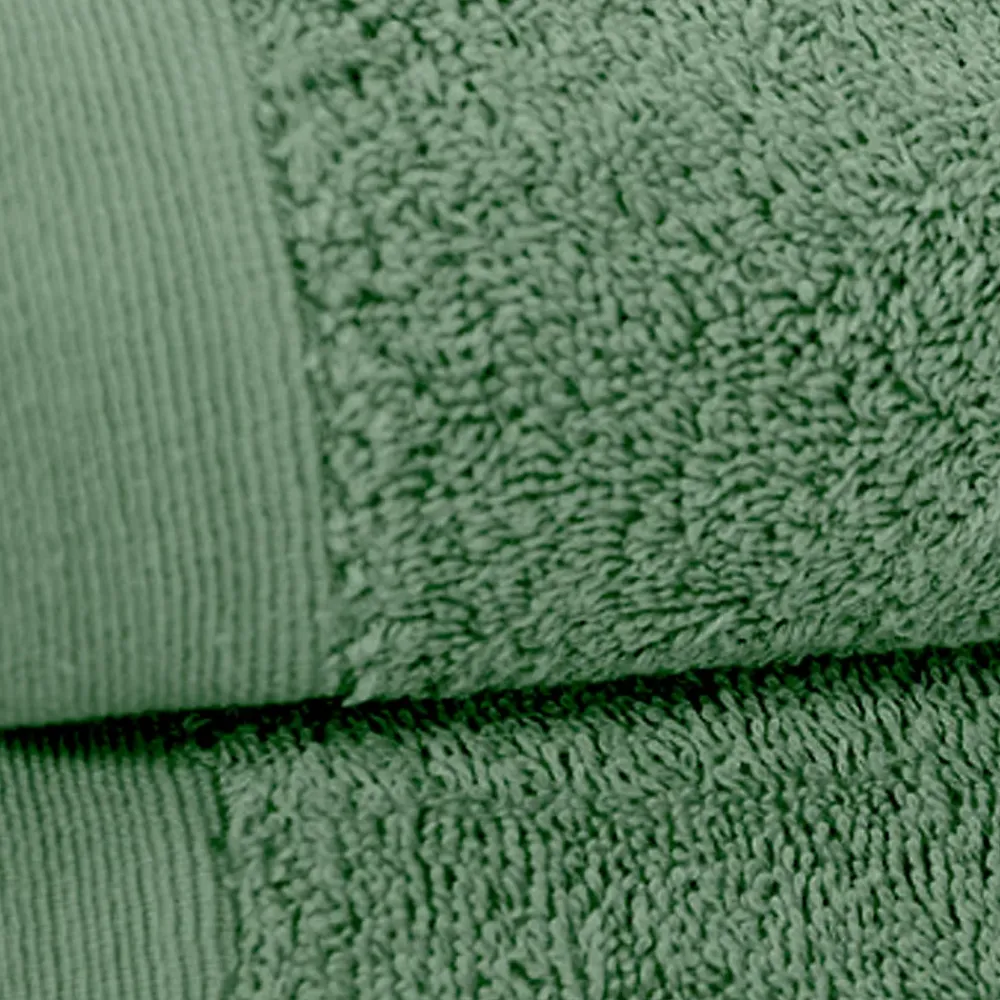 Sensei Maison Lot de 2 serviettes de toilette 500 g/m² Lichen 50x90 cm STUDIO
