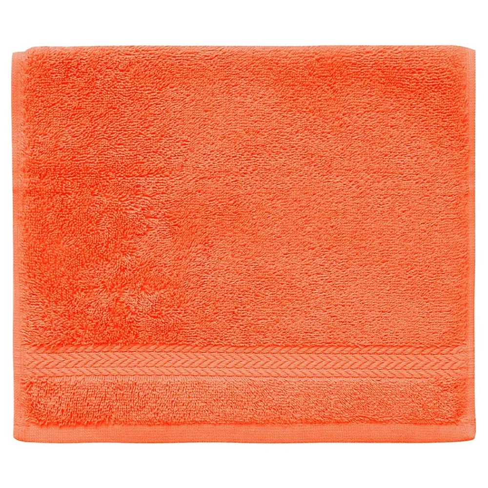Sensei Maison Lot de 3 serviettes invité 550 g/m² Corail 30x50 cm LUXURY