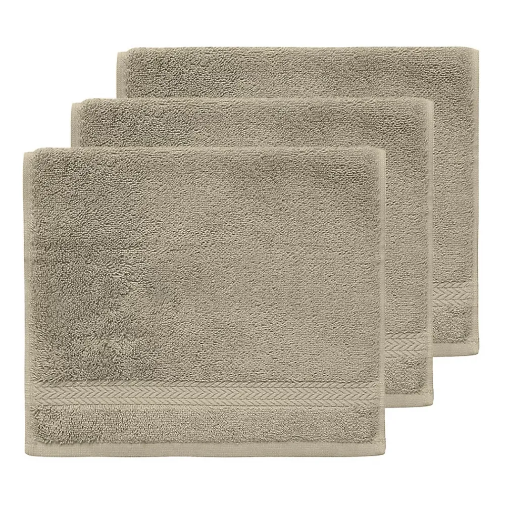 Sensei Maison Lot de 3 serviettes invité 550 g/m² Mastic 30x50 cm LUXURY