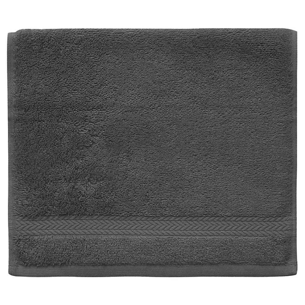 Sensei Maison Lot de 3 serviettes invité 550 g/m² Anthracite 30x50 cm LUXURY