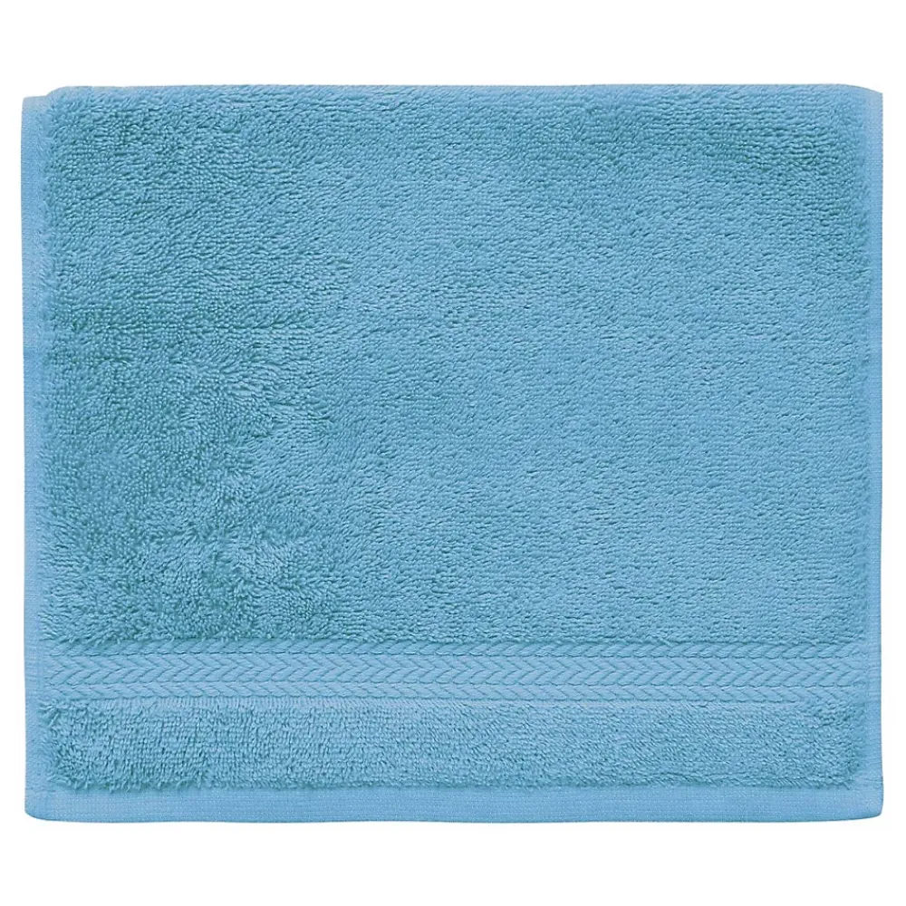 Serviette De Toilette|Sensei Maison Lot de 3 serviettes invité 550 g/m² Cobalt 30x50 cm LUXURY