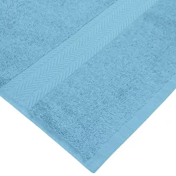 Serviette De Toilette|Sensei Maison Lot de 3 serviettes invité 550 g/m² Cobalt 30x50 cm LUXURY