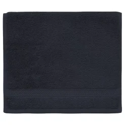 Serviette De Toilette|Sensei Maison Lot de 3 serviettes invité 550 g/m² Bleu Nuit 30x50 cm LUXURY