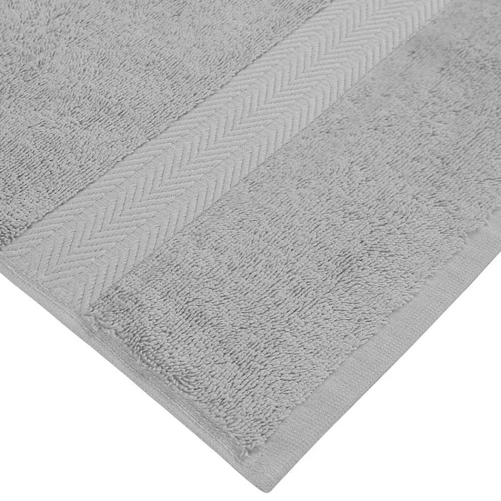 Sensei Maison Lot de 3 serviettes invité 550 g/m² Gris Perle 30x50 cm LUXURY