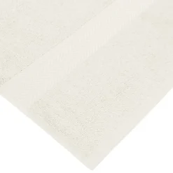Serviette De Toilette|Sensei Maison Lot de 3 serviettes invité 550 g/m² Ecru 30x50 cm LUXURY