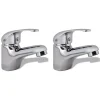 Helloshop26 Lot de deux robinets de bidet