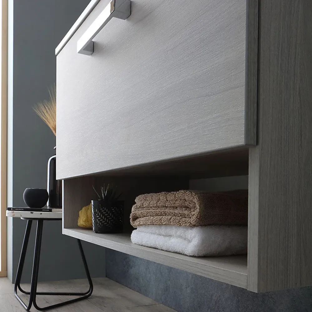 Ensemble Meuble De Salle De Bains|Kiamami Valentina Lotto Meuble De Salle De Bain Mural 80Cm Avec Lavabo Et Miroir