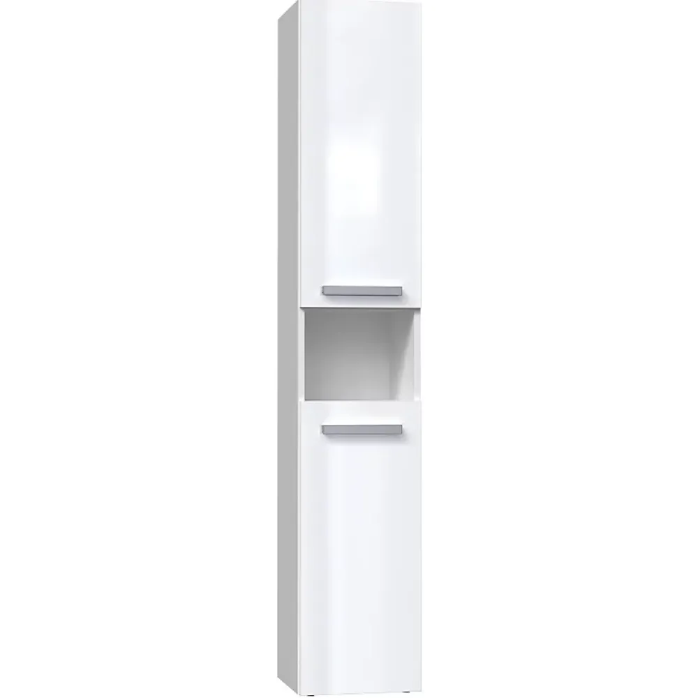 Topeshop LUANA - Meuble salle de bain 2 portes - 31x30x174cm - Colonne rangement SDB