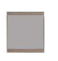 Trend Team MALEA - Meuble de salle de bain - Miroir mural avec tablette en mélaminé de couleur chêne. L-H-P : 65-70-4 cm