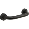 Barre D'Appui|Kiamami Valentina Manche De Support En Acier Noir Mat 20 Cm Par