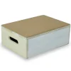 Tablier Et Habillage De Baignoire|Aidapt Marchepied en bois 10 cm - avec revêtement liège pour salle VR236Ade bain ou dans la maison - Anti dérapant/VR236A
