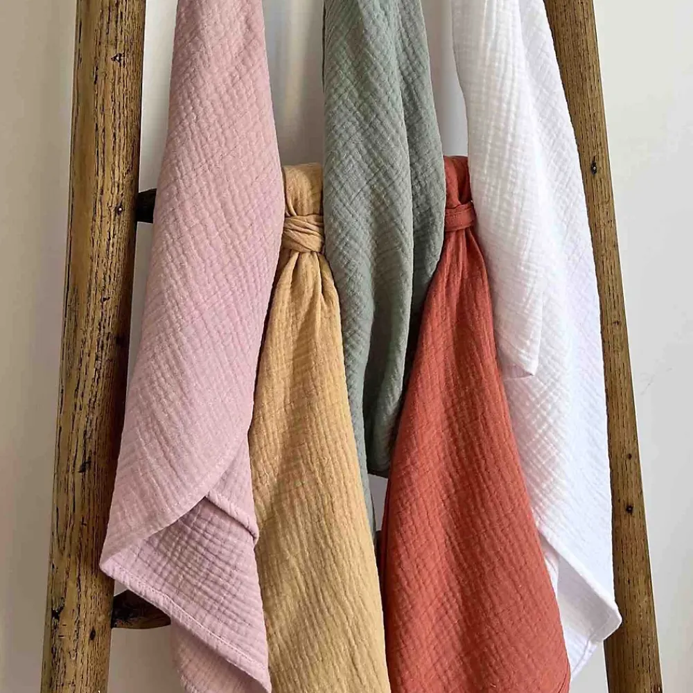 Serviette De Toilette|Sevira Kids Maxi lange en gaze de coton Jeanne