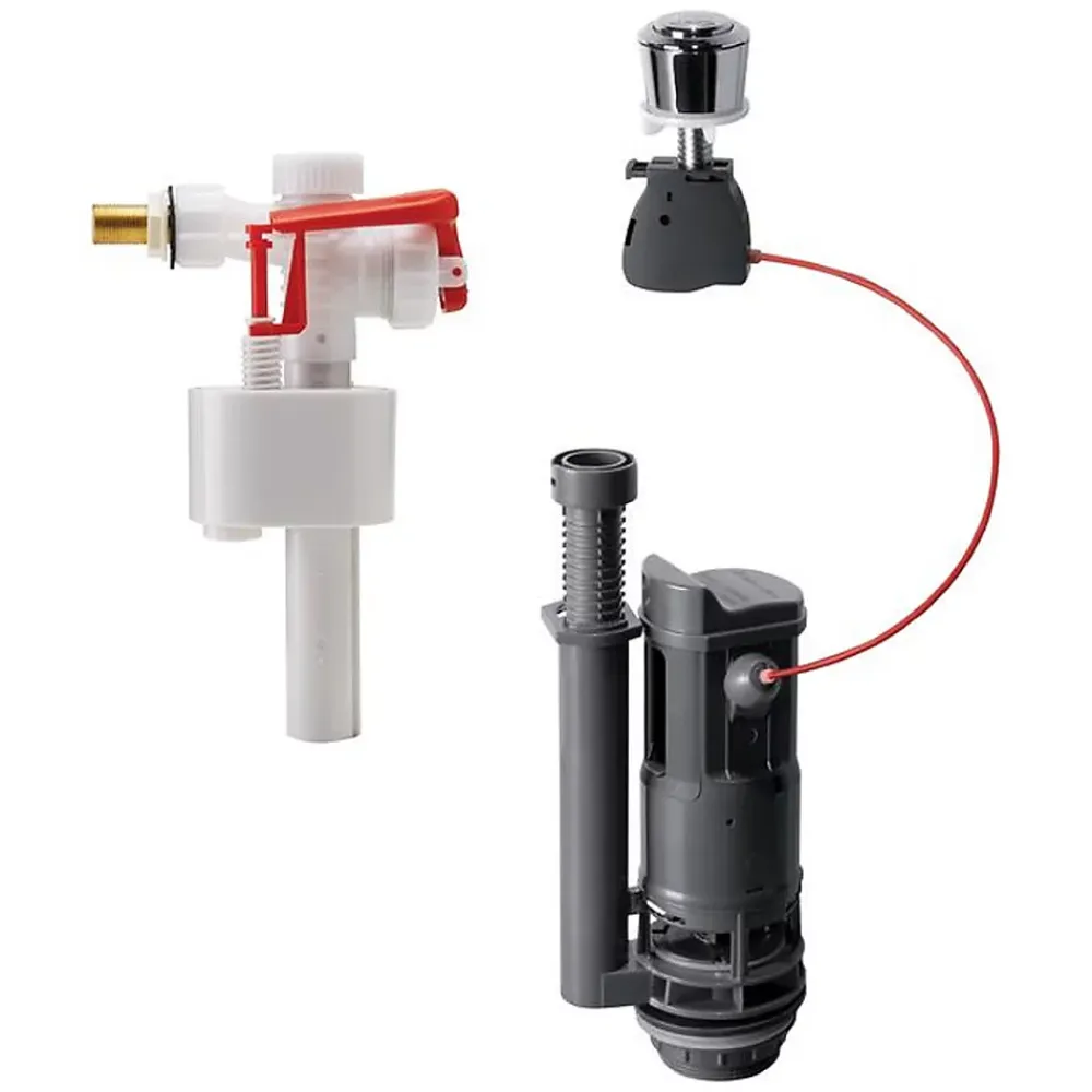 Chasse D'Eau|Wirquin Mécanisme de chasse d'eau double chasse avec câble 3L/6L + robinet