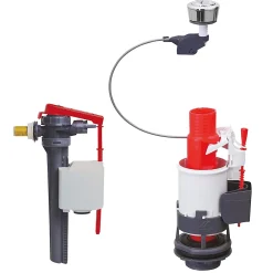Chasse D'Eau|Wirquin Mécanisme de chasse d'eau double chasse latéral 3L/6L MW2 + câble + robinet