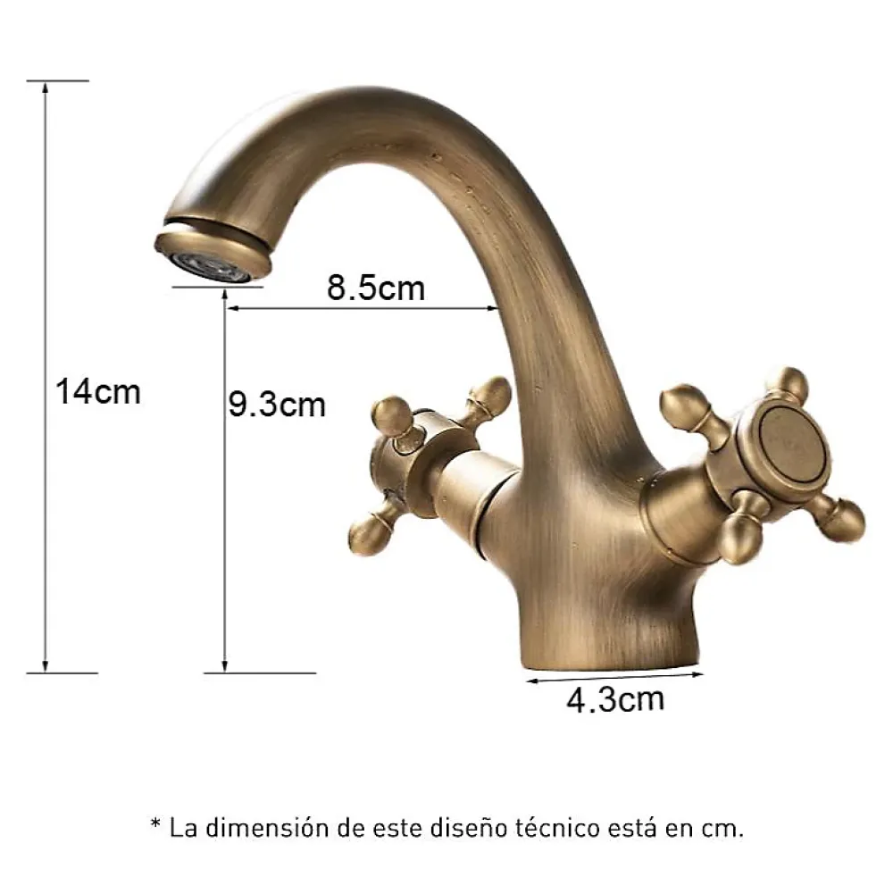 Robinet Lavabo Et Vasque|Valaz Melangeur lavabo retro AGNES or ancien