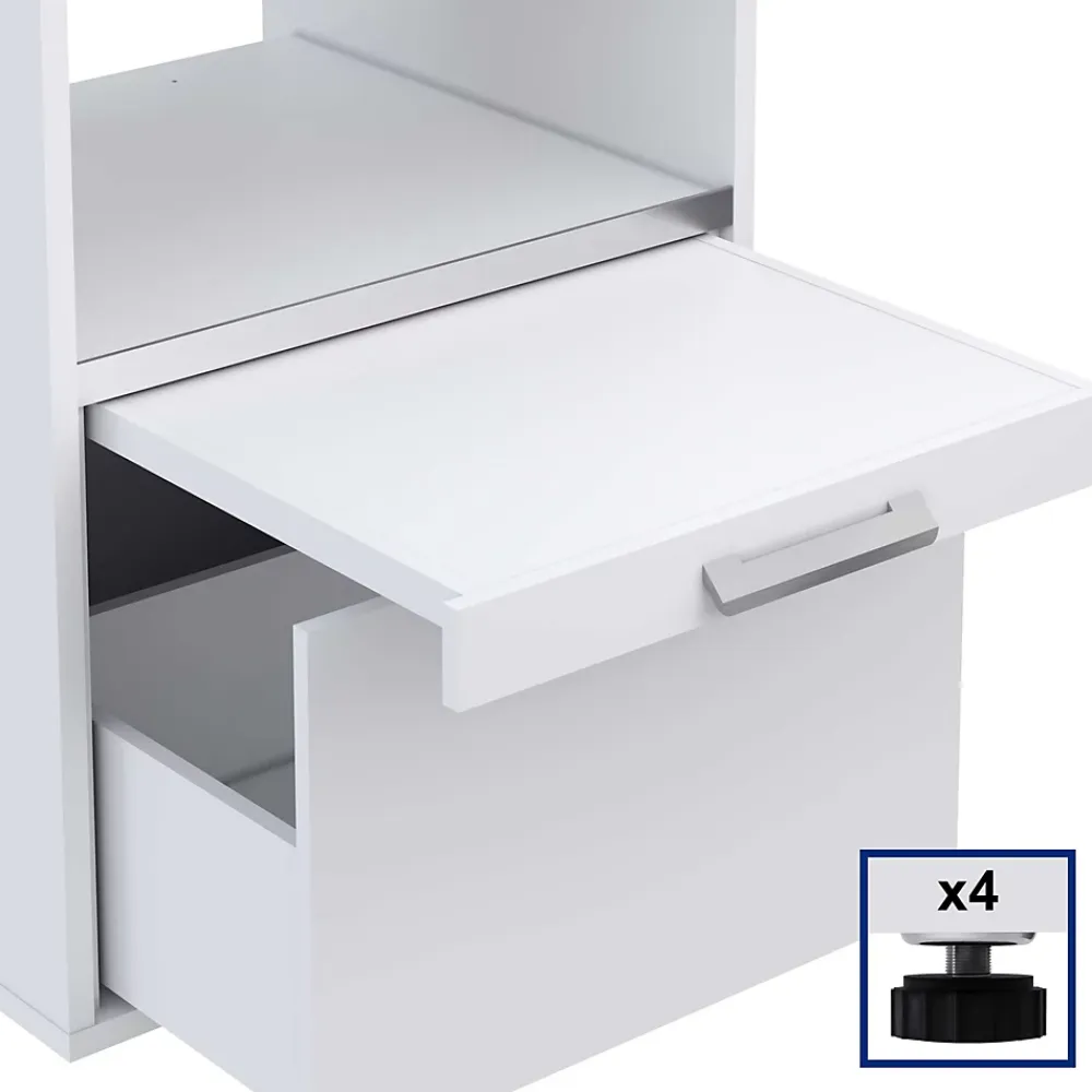 T-Bath Meuble armoire pour machine à laver 67,2x144cm blanc