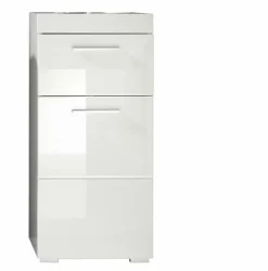 Chb Collection Meuble bas - Mélaminé - Blanc - 37 - 79 - 31 cm