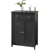 Sobuy Meuble Bas de Salle de Bain avec Tiroir, Buffet Commode, FRG238-DG,