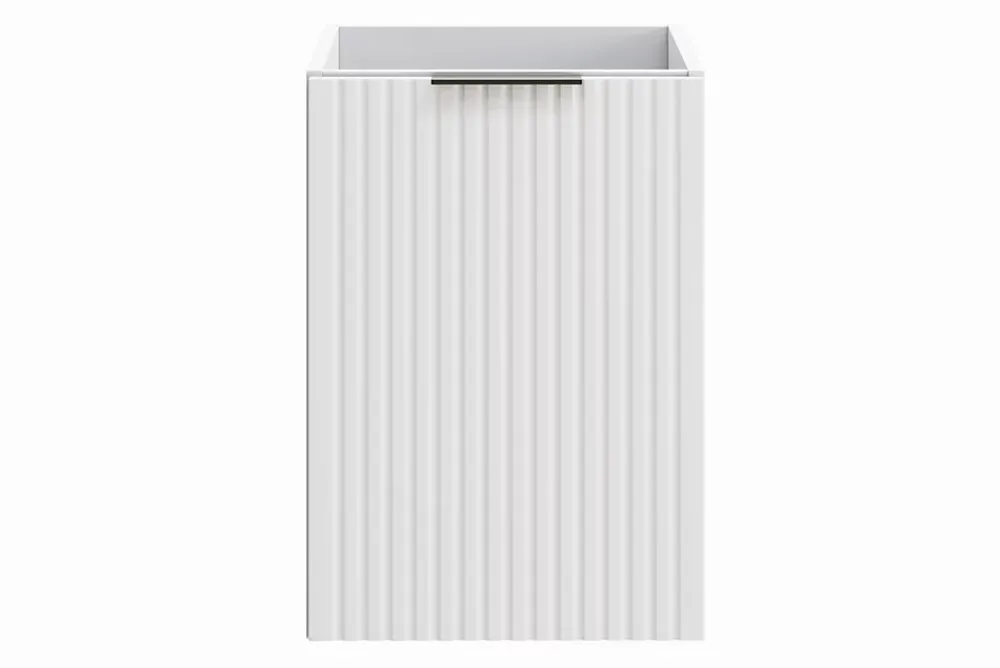 Armoire De Salle De Bains|Furnidea Meuble bas de salle de bain avec panier à linge ADEL BLANC40 cm