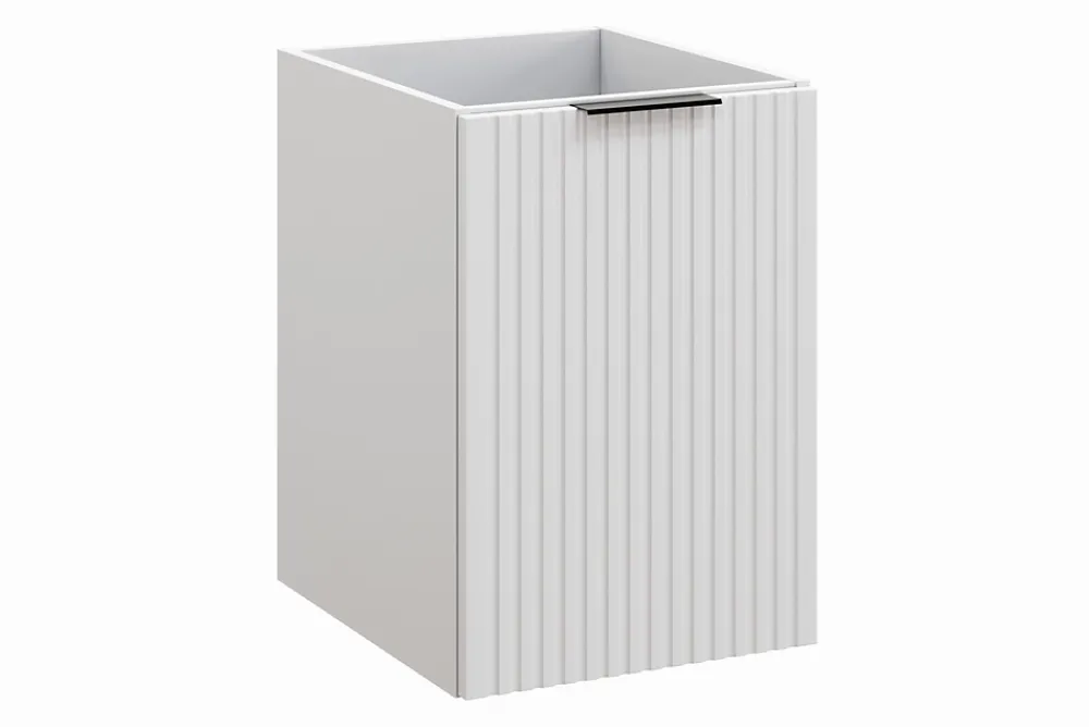Armoire De Salle De Bains|Furnidea Meuble bas de salle de bain avec panier à linge ADEL BLANC40 cm