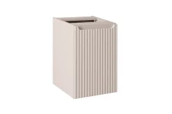 Armoire De Salle De Bains|Furnidea Meuble bas de salle de bain NOVA CACHEMIRE avec panier à linge et plan CHÊNE 40 cm