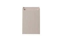 Armoire De Salle De Bains|Furnidea Meuble bas de salle de bain NOVA CACHEMIRE avec panier à linge et plan CHÊNE 40 cm