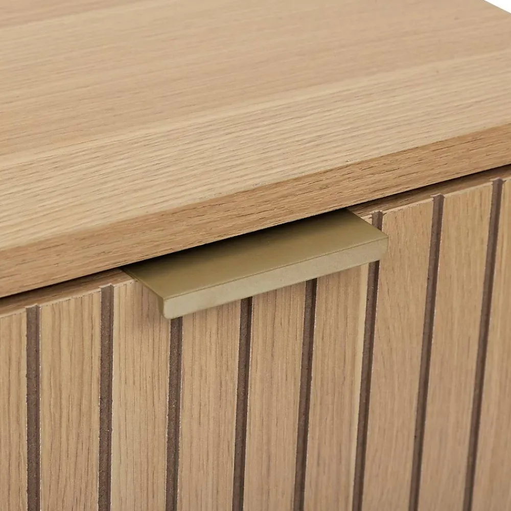 Etagère Salle De Bains|5Five Meuble bas Tasso 2 portes effet bois naturel - Beige-