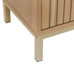 Etagère Salle De Bains|5Five Meuble bas Tasso 2 portes effet bois naturel - Beige-