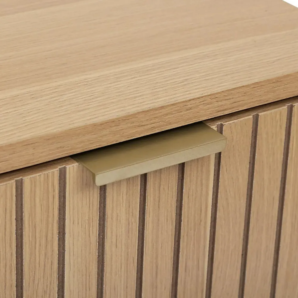Etagère Salle De Bains|5Five Meuble bas Tasso 2 portes effet bois naturel - Beige-