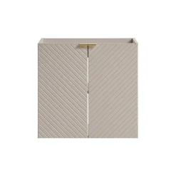 Meuble Sous Lavabo|Stellameuble Meuble 60cm VIVA CACHEMIRE sous vasque salle de bain 2 portes