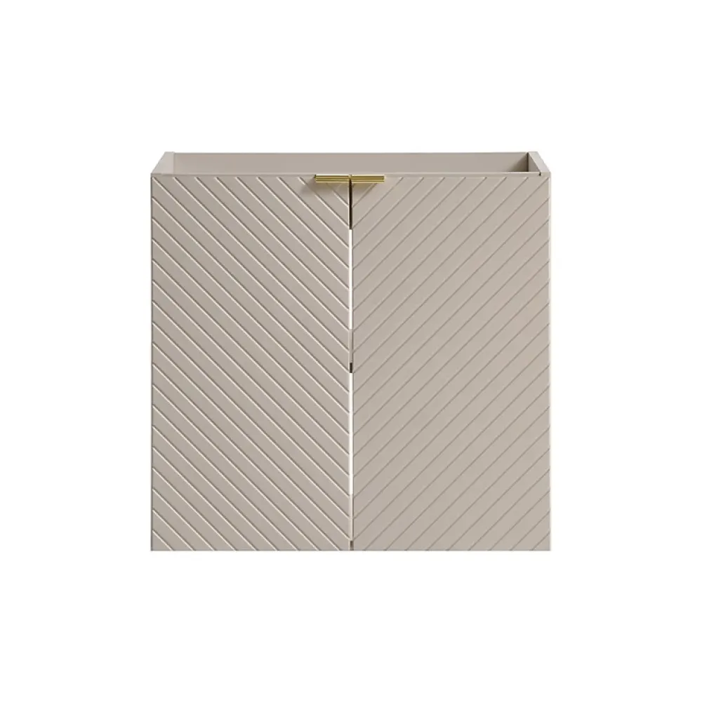 Meuble Sous Lavabo|Stellameuble Meuble 60cm VIVA CACHEMIRE sous vasque salle de bain 2 portes